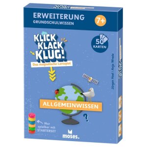 moses Klick Klack Klug Kartenset Grundschulwissen...