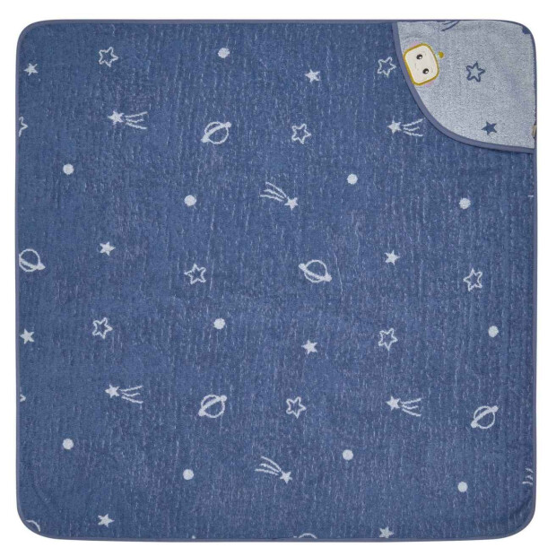 Sterntaler Kapuzenbadetuch 100x100 Weltraum-Design