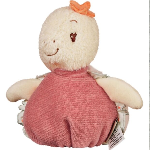 Sterntaler Knuddelsäckchen Sally Schildkröte mit Rassel und Knisterpapier - rosenholz