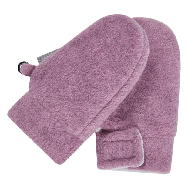 Sterntaler Fäustlinge ohne Daumen aus Microfleece mit Klett - samtrosa