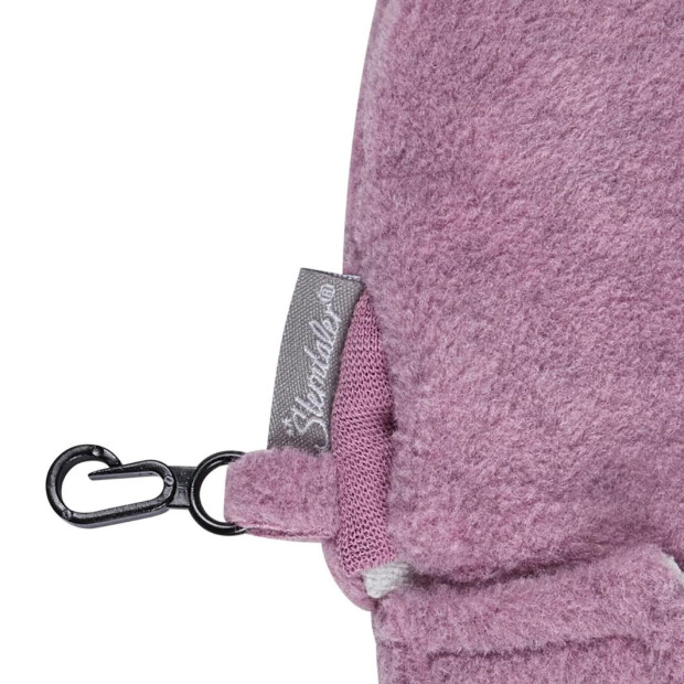 Sterntaler Fäustlinge ohne Daumen aus Microfleece mit Klett - samtrosa