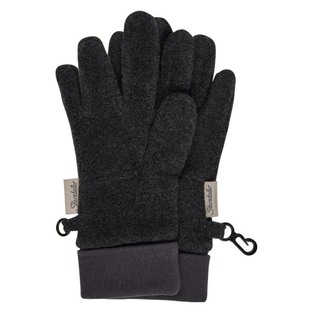 Sterntaler Fingerhandschuh aus Microfleece mit Bündchen - anthrazit melange