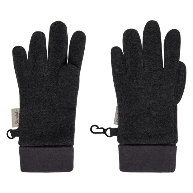 Sterntaler Fingerhandschuh aus Microfleece mit Bündchen - anthrazit melange