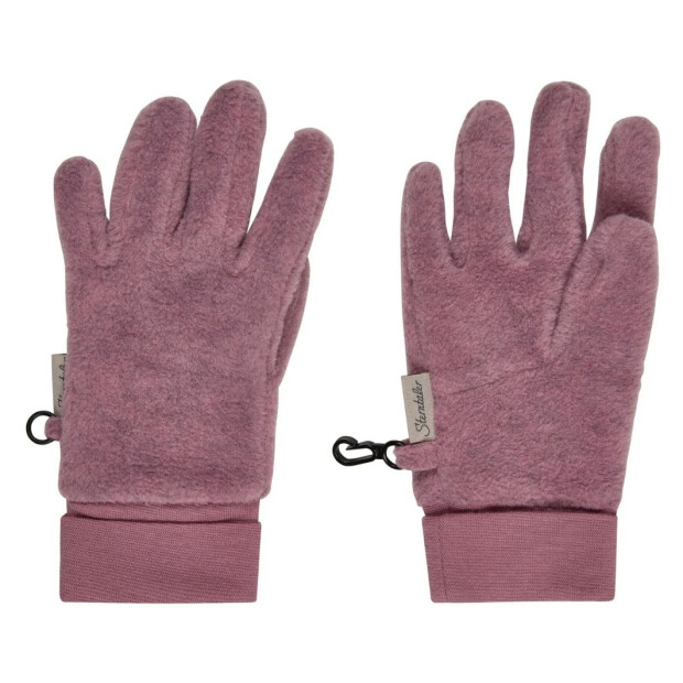Sterntaler Fingerhandschuh aus Microfleece mit Bündchen - samtrosa