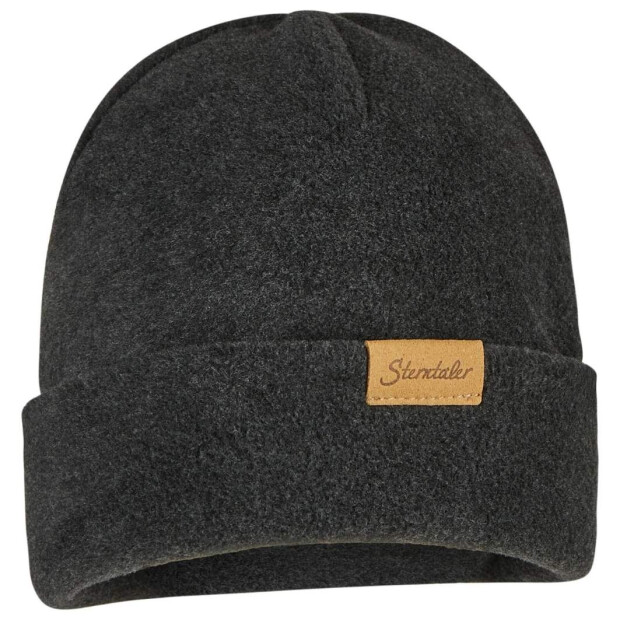 Sterntaler Melange-Beanie aus Microfleece - anthrazit melange
