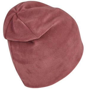 Sterntaler Melange-Beanie aus Microfleece - quarzrosa