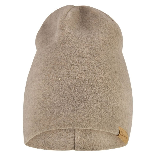 Sterntaler Melange-Beanie aus Microfleece - braun melange