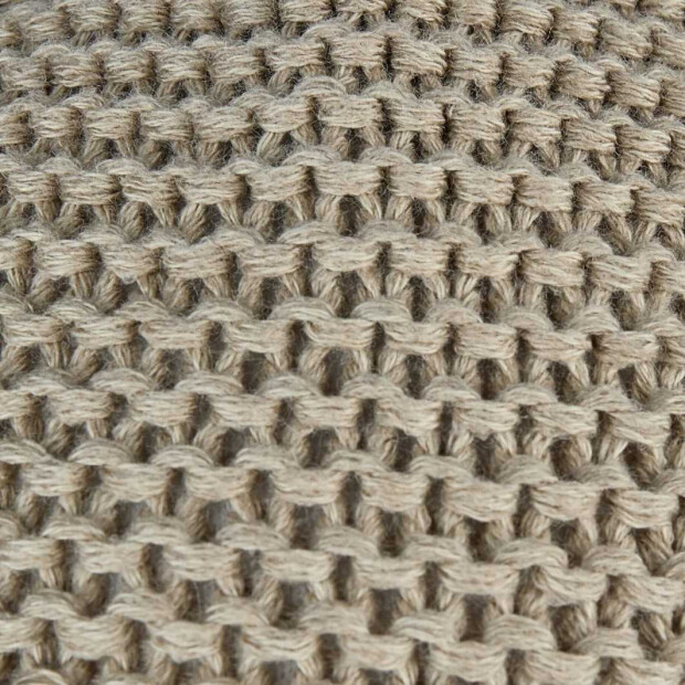 Sterntaler Bio Strickmütze Mouline mit Ohrenklappen & Fleece-Futter - steingrau