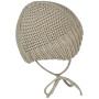 Sterntaler Bio Strickmütze Mouline mit Ohrenklappen & Fleece-Futter - steingrau