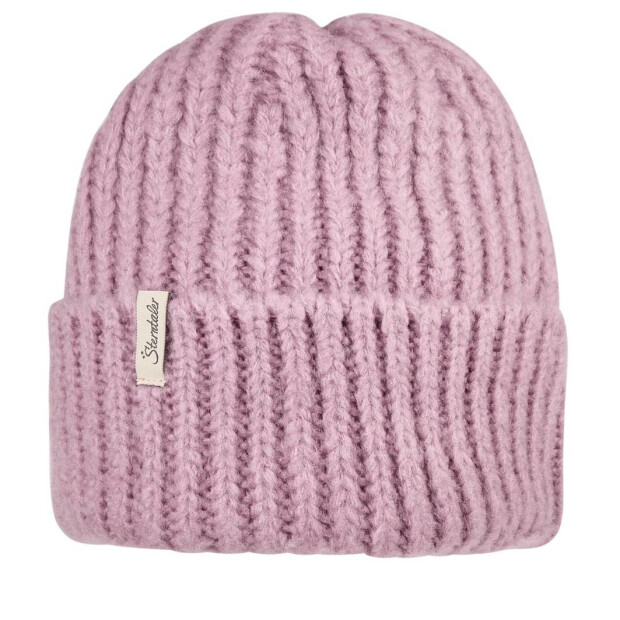 Sterntaler Strickmütze Soft Touch mit Umschlag - beerenrosa
