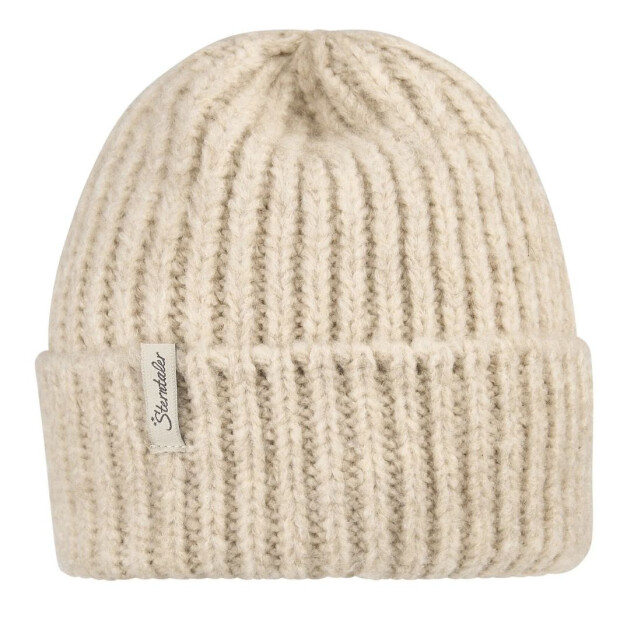 Sterntaler Strickmütze Soft Touch mit Umschlag - braun melange