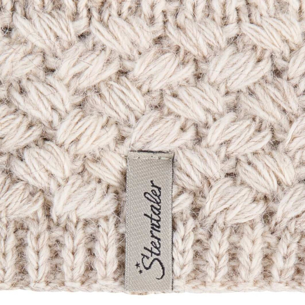 Sterntaler Stirnband mit Struktur und Fleece-Futter - sand