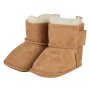 Sterntaler Baby Schuhe Lammfell mit Klettverschluss - braun melange