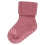 Sterntaler ABS-Krabbelsocken Wolle uni - perlrosa