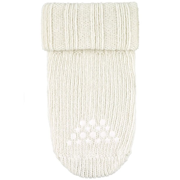 Sterntaler ABS-Krabbelsocken Wolle uni - creme