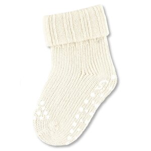 Sterntaler ABS-Krabbelsocken Wolle uni - creme