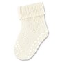 Sterntaler ABS-Krabbelsocken Wolle uni - creme