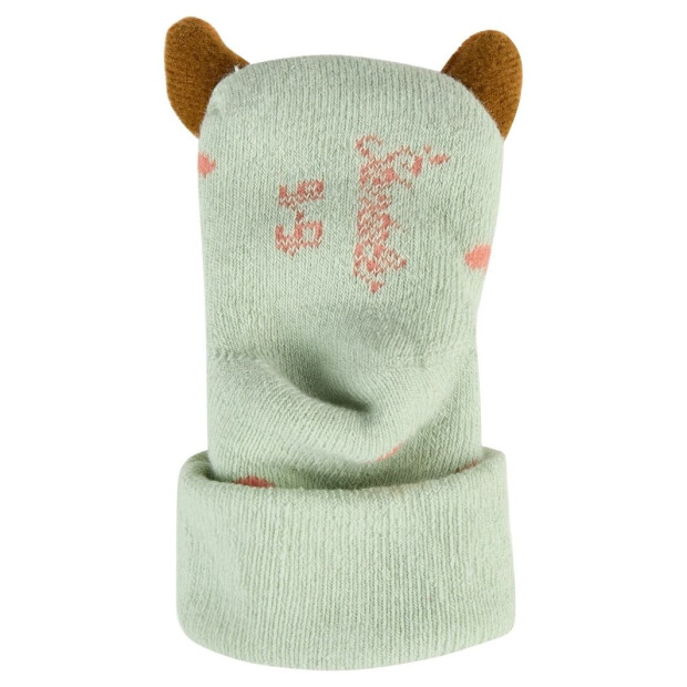 Sterntaler Baby Rasselsocken Reh - pudergrün