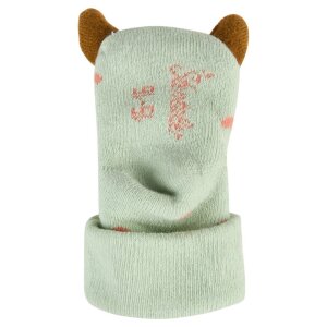 Sterntaler Baby Rasselsocken Reh - pudergrün
