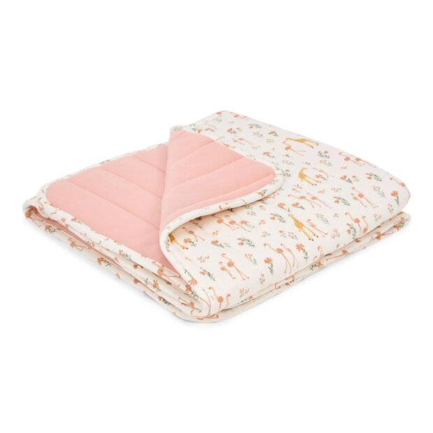 Little Dutch Kuscheldecke  - Rosa - Blooming Safari 70x100cm