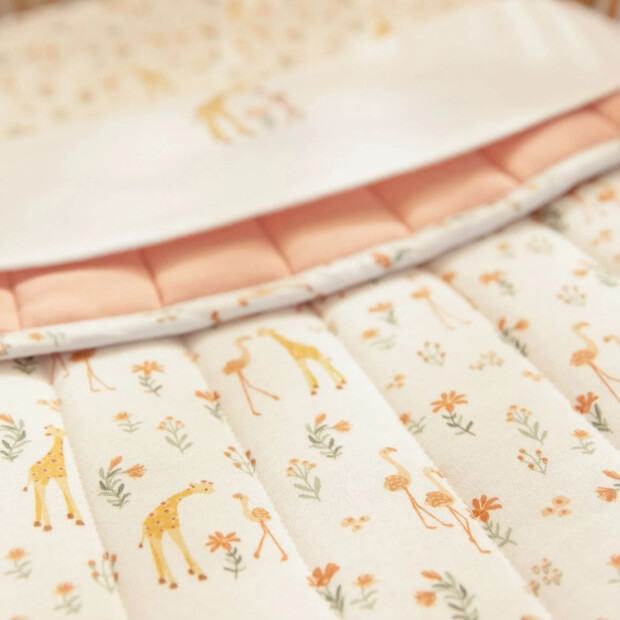 Little Dutch Kuscheldecke  - Rosa - Blooming Safari 70x100cm
