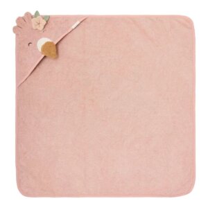 Little Dutch Kapuzenhandtuch 100x100cm - Flamingo Rosa