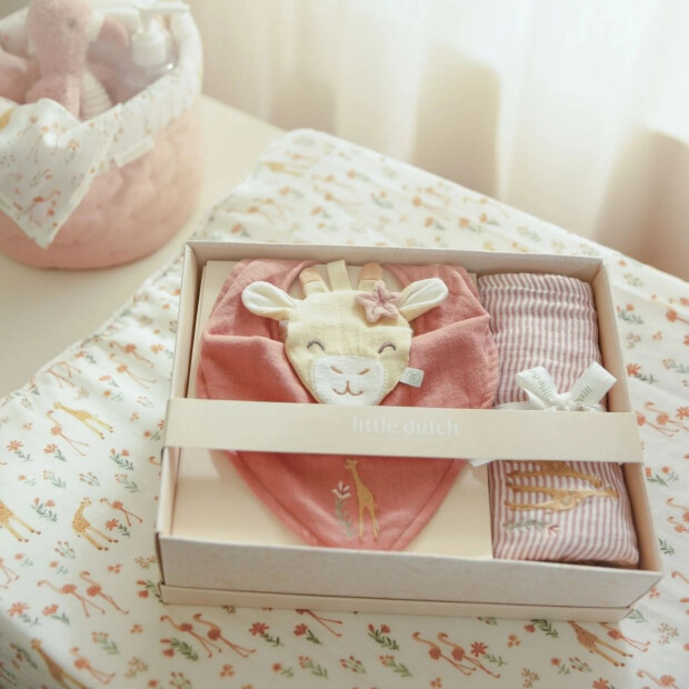 Little Dutch Geschenkbox Giraffe - Rosa