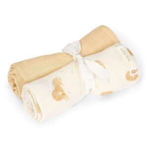 Little Dutch 2er Set Spucktuch 70x70cm - Safari Leo