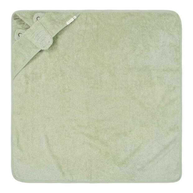 Little Dutch Kapuzenhandtuch 75x75cm - Krokodil Grün