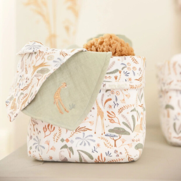 Little Dutch 3er Set Spucktuch 70x70cm - Safari Wonders