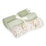 Little Dutch 3er Set Spucktuch 70x70cm - Safari Wonders