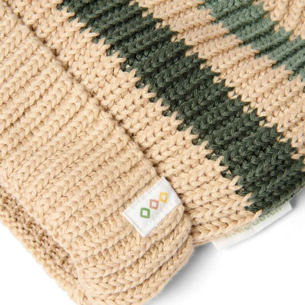 Little Dutch Gestrickte Mütze - Sand