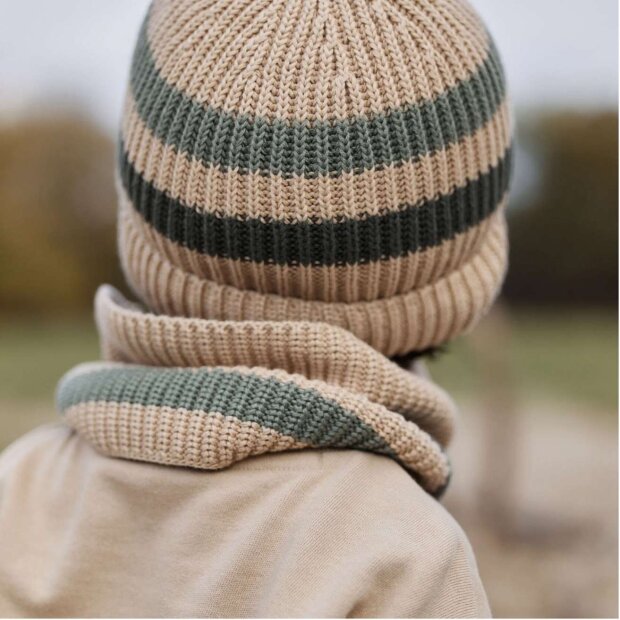 Little Dutch Gestrickte Mütze - Sand