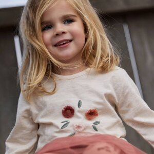 Little Dutch Langarmshirt Beige -  Blumen