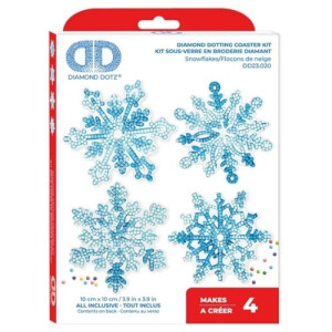 Diamond Dotz Diamond Painting Untersetzer - Schneeflocken...