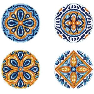 Diamond Dotz Diamond Painting Untersetzer - Fliesen (4...