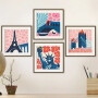 Diamond Dotz Diamond Painting Mini Sehenswürdigkeiten rosa