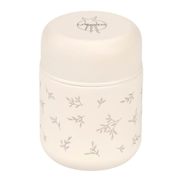 Lässig Thermobehälter 350ml - Blätter creme