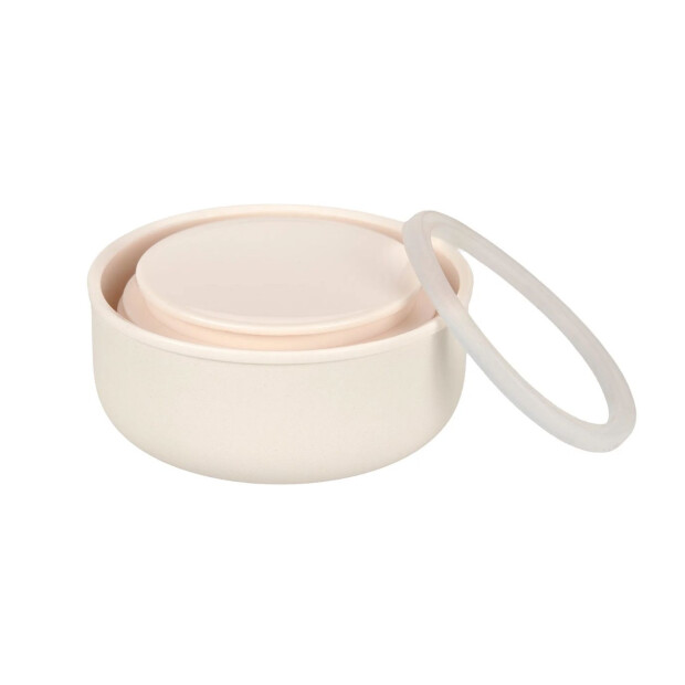 Lässig Thermobehälter 350ml - Blätter creme