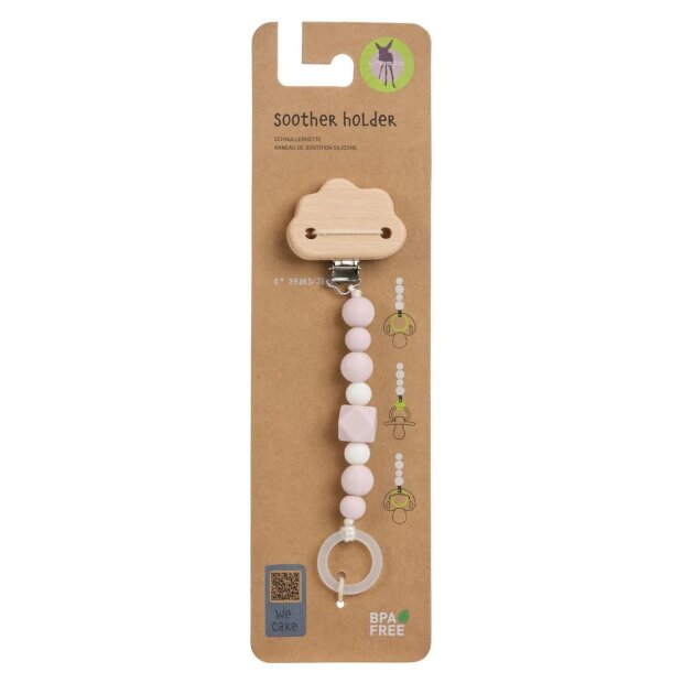 Lässig Schnullerkette - Little Universe - Wolke Rosa Beige