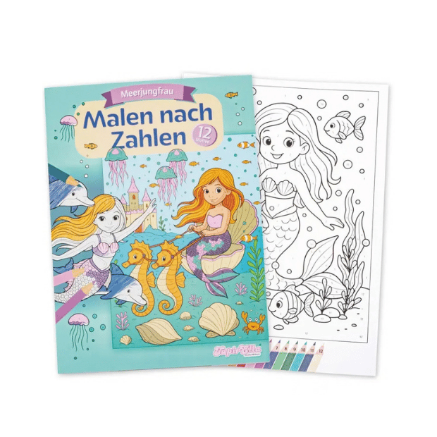 Lutz Mauder Malen nach Zahlen Meerjungfrau