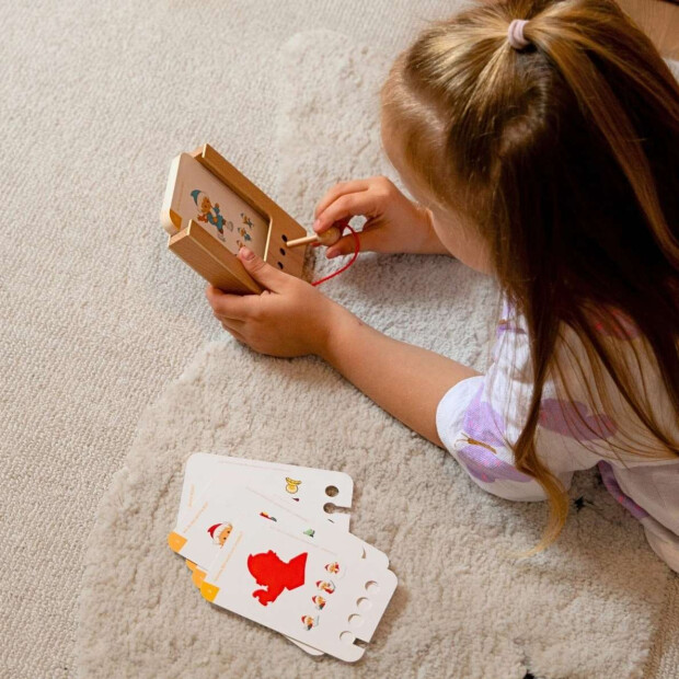 Lochkasten Kartensatz - Denkspiele Sandmännchen 3-4 Jahre