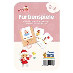 Lochkasten Kartensatz - Farbenspiele Sandmännchen...