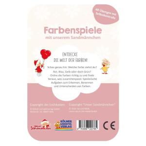 Lochkasten Kartensatz - Farbenspiele Sandmännchen...