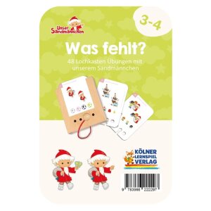Lochkasten Kartensatz - Was fehlt? Sandmännchen 3-4...