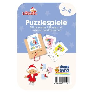 Lochkasten Kartensatz - Puzzlespiele Sandmännchen...