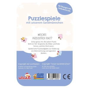 Lochkasten Kartensatz - Puzzlespiele Sandmännchen...
