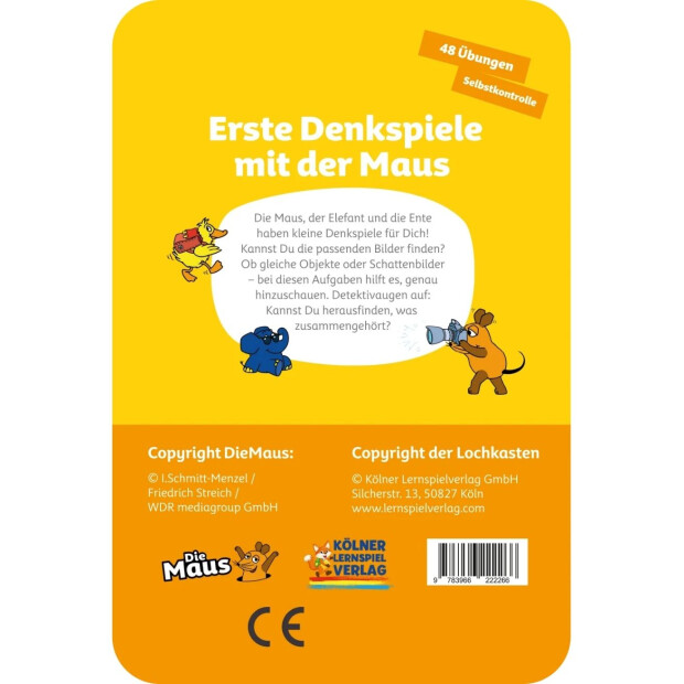 Lochkasten Kartensatz - Erste Denkspiele mit der Maus 3-4 Jahre