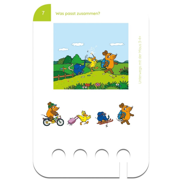 Lochkasten Kartensatz - Unterwegs mit der Maus 3-4 Jahre