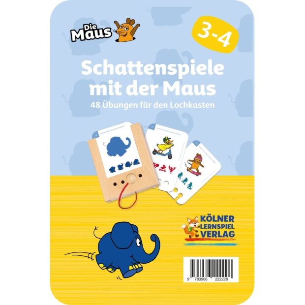 Lochkasten Kartensatz - Schattenspiele mit der Maus 3-4 Jahre